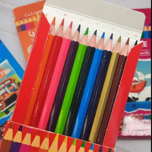 مداد رنگی 12 رنگ مقوایی woke