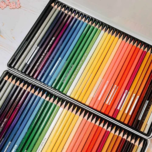 مداد رنگی 36 رنگ تخت فلزی اسکول مکس school max
