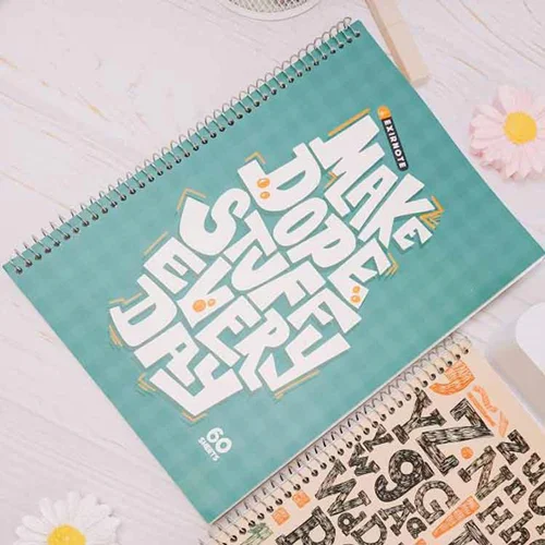 دفتر 60 برگ دو خط زبان سامینا 5561