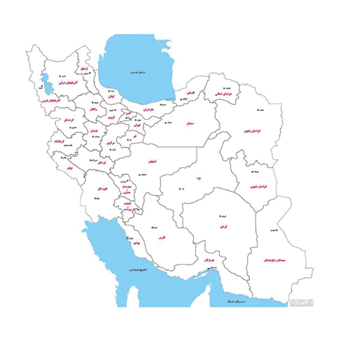 مجموعه تصاویر نقشه ایران (به صورت فایل)
