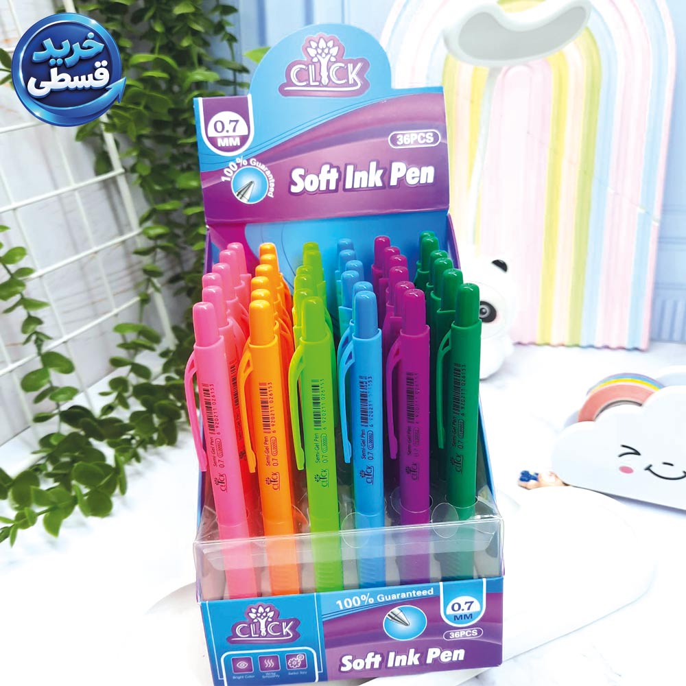 خودکار رنگی کلیکی 0.7 سافت