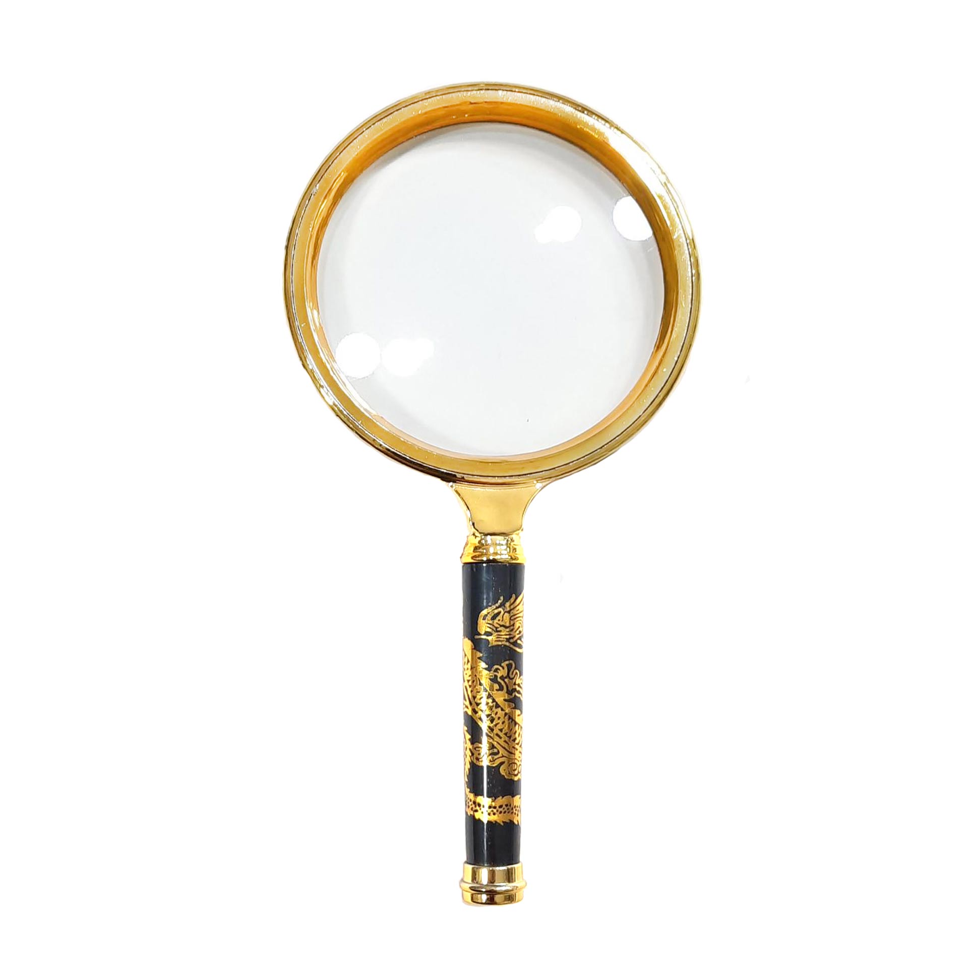 ذره بین دسته طلایی سایز 90 میلیمتر