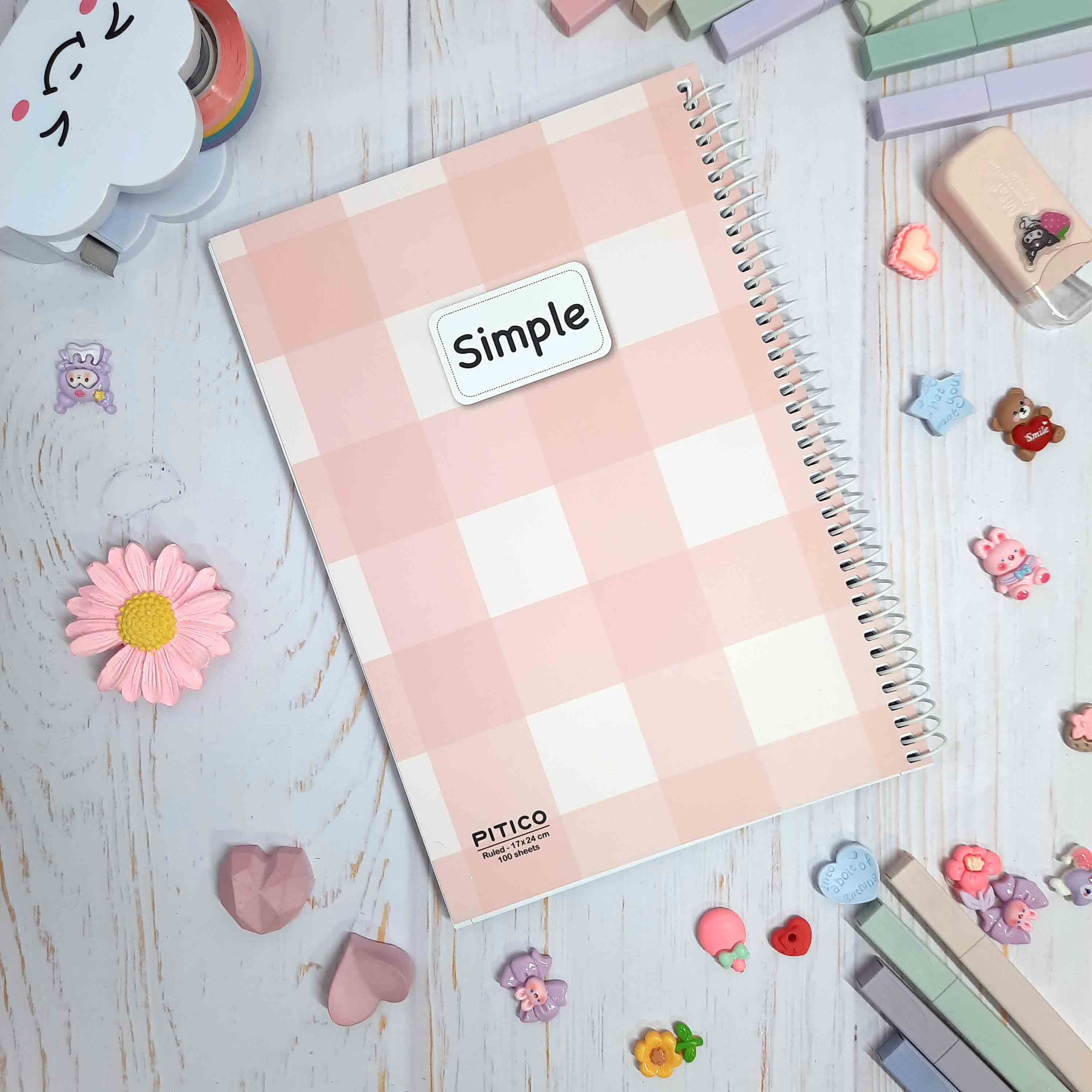 دفتر 100 برگ پیتیکو  879  (خطوط مشکی )