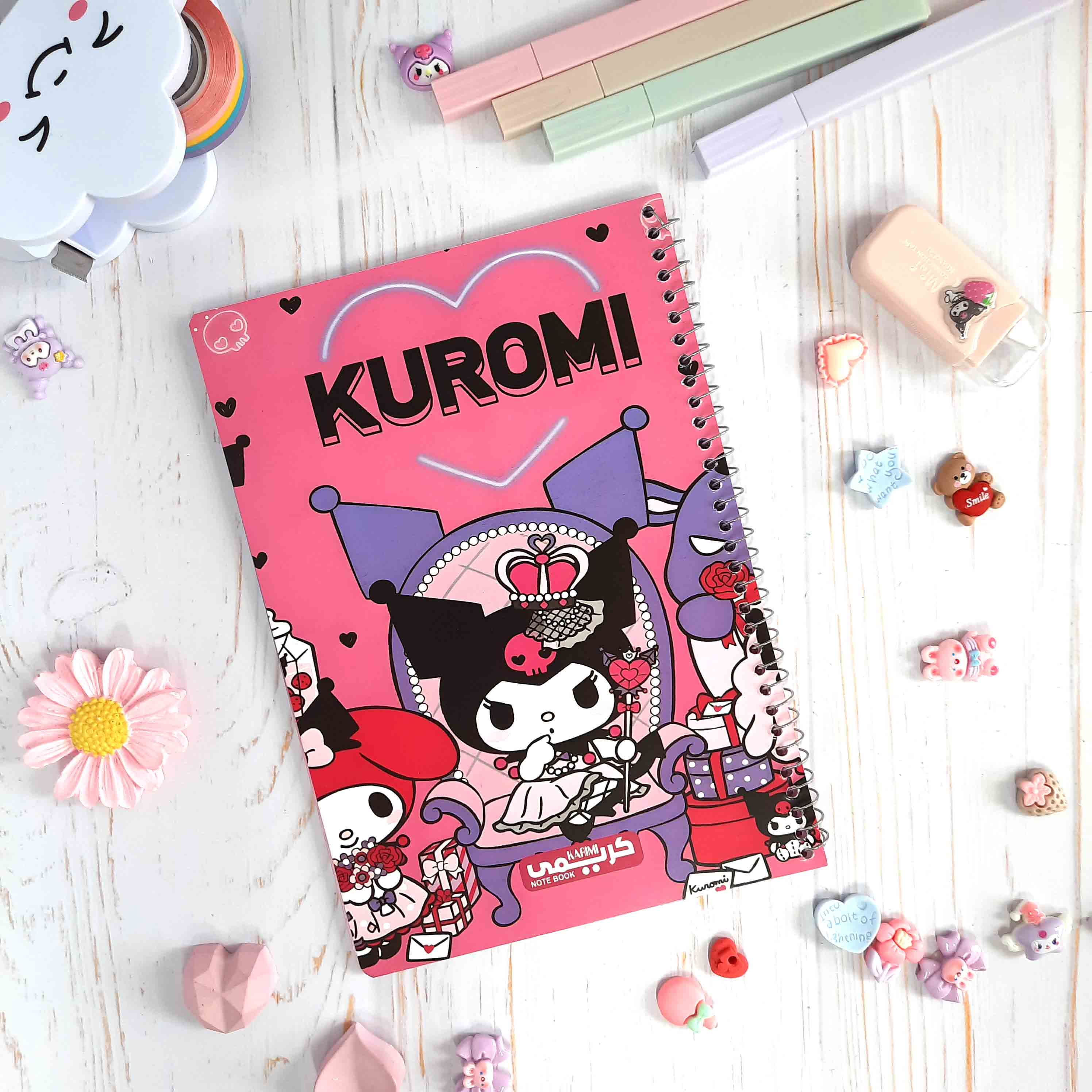 دفتر 40 برگ حاشیه دار کرومی کریمی